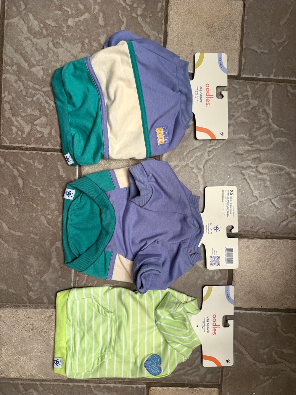 New 3 Oodles dog clothes Pet shirts size XS